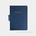 A5 Notebook Travel Leather Printing com porta -caneta